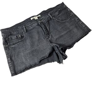 Charcoal Faded Black Shorts With Frayed Cut Off Style Hem Size 31 Forever 21